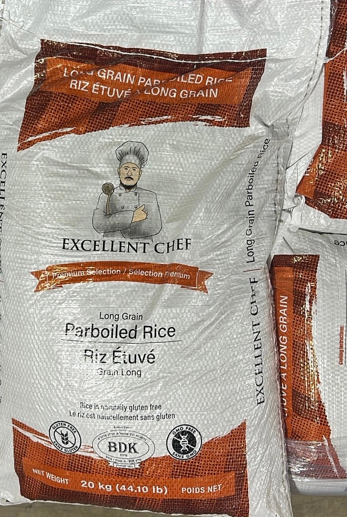 Excellent Chef Rice Parboiled Rice- Excellent Chef 20 kg – Alex Food Service