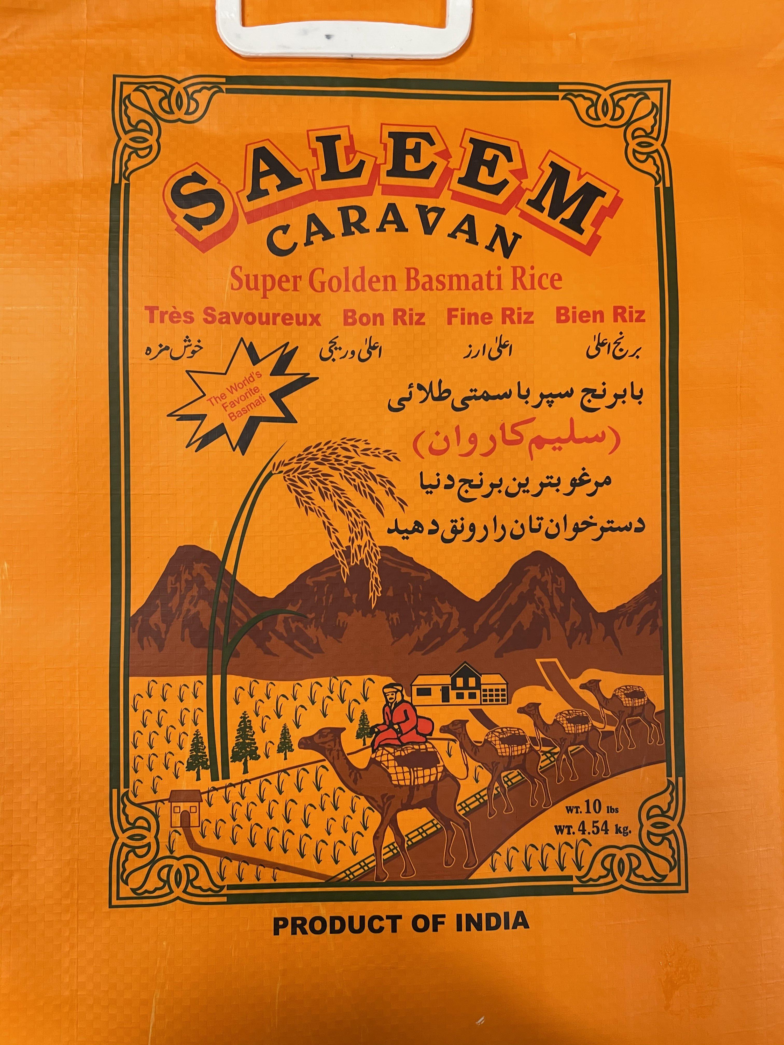 Saleem Rid Basmati Rice-Saleem Caravan Golden 4x10lbs – Alex Food Service